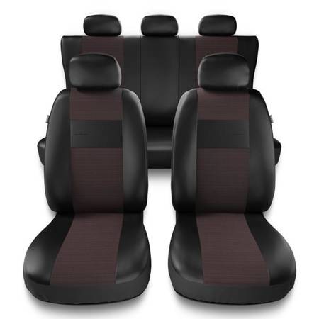 Uniwersalne pokrowce samochodowe do Seat Leon I, II, III (1999-2019) - pokrowce na fotele - Auto-Dekor - Exclusive - E5