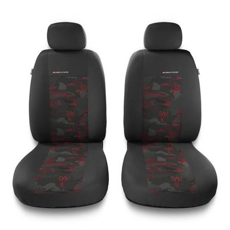 Uniwersalne pokrowce samochodowe do Suzuki SX4 I, II (2006-2019) - pokrowce na fotele - Auto-Dekor - Elegance 1+1 - czerwony