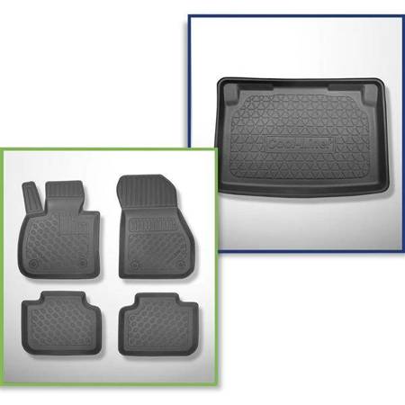 Zestaw: dywaniki TPE + mata do bagażnika do BMW Seria 2 F45 Active Tourer (09.2014-10.2021) - Aristar - Cool liner - na schowek pod podłogą bagażnika