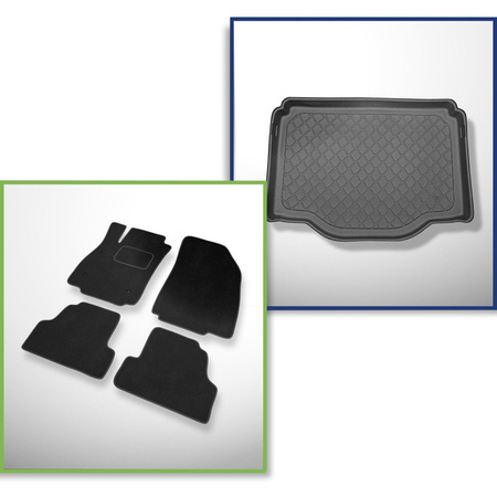 Zestaw: dywaniki welurowe + mata do bagażnika do Chevrolet Trax (05.2013-06.2019) - także do wersji Allroad